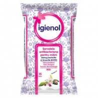 Igienol Servetele antibacteriene  pentru maini mar 15 buc✅ .Produse de igiena si dezinfectanti profesionali ✅ 