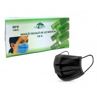 Masti negre medicale tip 2, 50 buc, Global - Romania✅ .Produse de igiena si dezinfectanti profesionali ✅ 