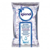 Igienol Servetele antibacteriene pentru maini 15 buc✅ .Produse de igiena si dezinfectanti profesionali ✅ 