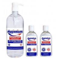 Hygienium VIRUCID Gel dezinfectant maini, 1000 ml + 2 buc Hygienium Gel dezinfectant maini 50 ml, avizat de Ministerul Sanatatii✅ .Produse de igiena si dezinfectanti profesionali ✅ 