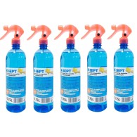 Pachet K-SEPT Virucid Dezinfectant suprafete pe baza de alcool 75% cu pulverizator, 750 ml x 5 buc✅ .Produse de igiena si dezinfectanti profesionali ✅ 