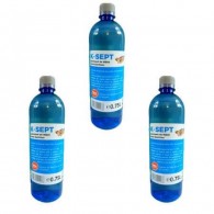 Pachet K-SEPT Virucid Dezinfectant maini pe baza de alcool 75%, rezerva 3 buc x 750 ml✅ .Produse de igiena si dezinfectanti profesionali ✅ 