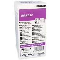 Ecolab Sanichlor Virucid Dezinfectant Tablete de clor pentru curatare suprafete bucatarie TP 4, 160 buc, avizat Ministerul Sanatatii✅ .Produse de igiena si dezinfectanti profesionali ✅ 