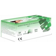 Masti medicale tip 1, 50 buc albastre Romania, Global✅ .Produse de igiena si dezinfectanti profesionali ✅ 