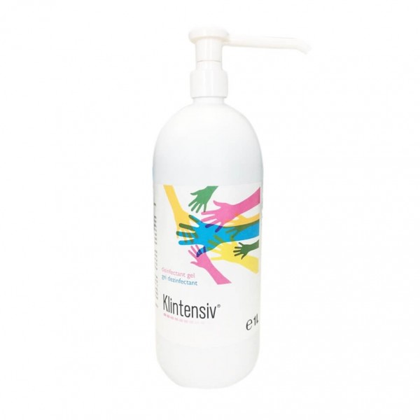 Gel Klintensiv dezinfectant pentru maini virucid, avizat Ministerul Sanatatii, 1000 ml, la oferta promotionala✅. Produse profesionale de igiena si dezinfectie✅.